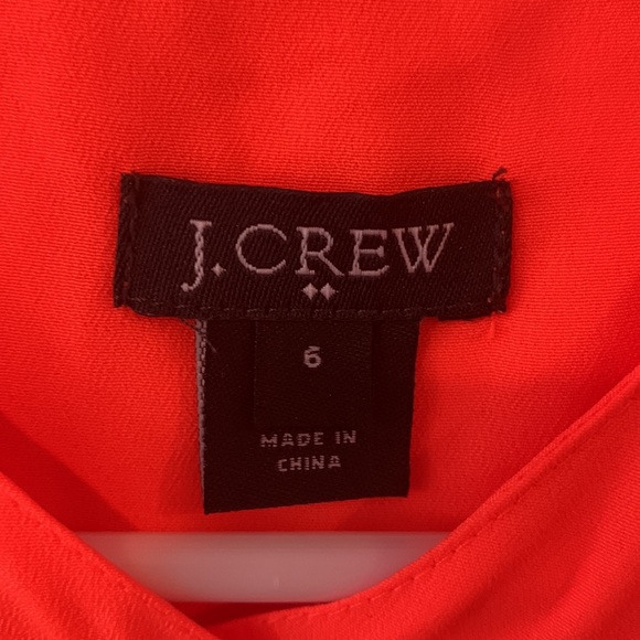J. Crew factory Neon orange blouse - Picture 3 of 4